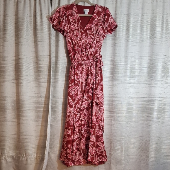 Nicole Miller New York Dresses & Skirts - Nicole Miller Pink Paisley Wrap Cocktail Dress XS